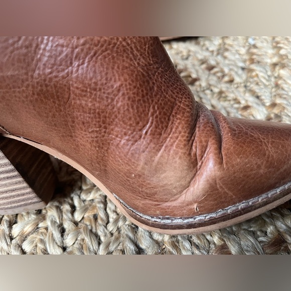 Lucky Brand Tan Leather Adalan Ankle Booties - Picture 10 of 11